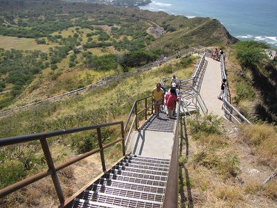 Diamond Head Trail in Oahu